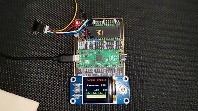 RP2040 Raspberry PI PICO - IR Rangefinder with ToF050 (MODBUS) and Waveshare ST7735 TFT Pi HAT смотреть онлайн