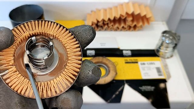 Распил масляного фильтра BIG FILTER GB-1201 смотреть онлайн
