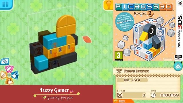 Picross 3D Round 2! Book 40 Record Breakers Puzzle 244-245 Hard Mode смотреть онлайн