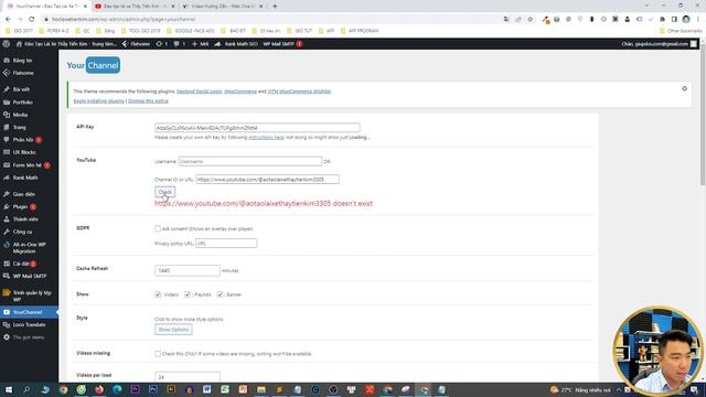Hướng dẫn API Youtube và Website WordPress giúp Video tự đăng lên website nhanh chóng miễn phí смотреть онлайн