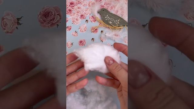 Птичка из ткани. Мастер-класс по жаворонку. Шитьё из ткани. смотреть онлайн