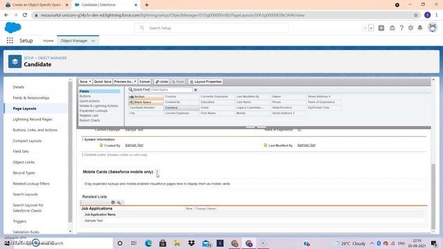 Create an Object Specific Quick Action-Customize the User Interface for a Recruiting App смотреть онлайн