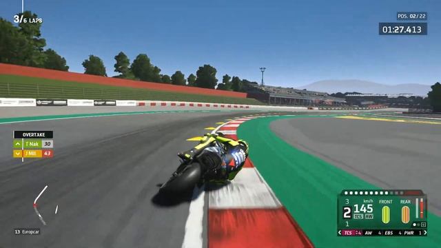 Motogp 20 Yamaha_Rossi 46 race #7 championship @ Catalunya - Spanyol (level 100%) смотреть онлайн
