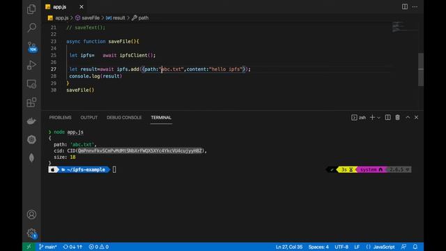 Storing and Retrieving files in IPFS using NodeJS | ADITYA JOSHI | смотреть онлайн