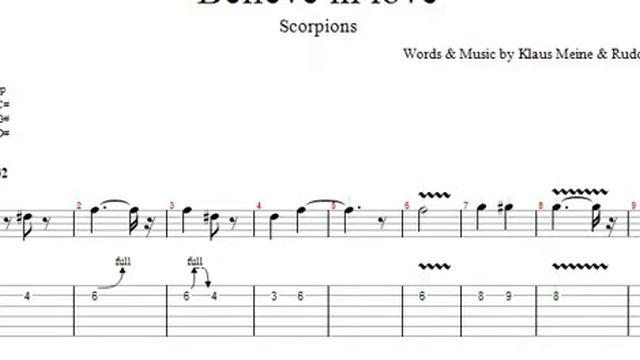 Believe In Love Amazing Tab By Scorpions смотреть онлайн