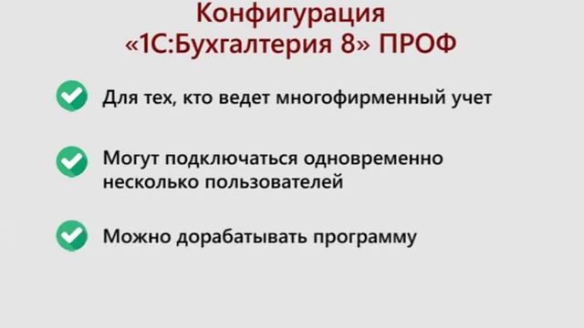 Кому стоит купить «1С:Бухгалтерия 8» ПРОФ смотреть онлайн