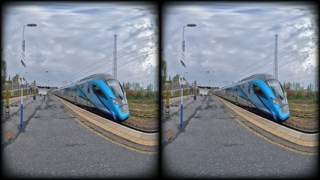 A Transpennine Express held up at Carstairs on 2021-05-15 at 0635 in VR180 смотреть онлайн