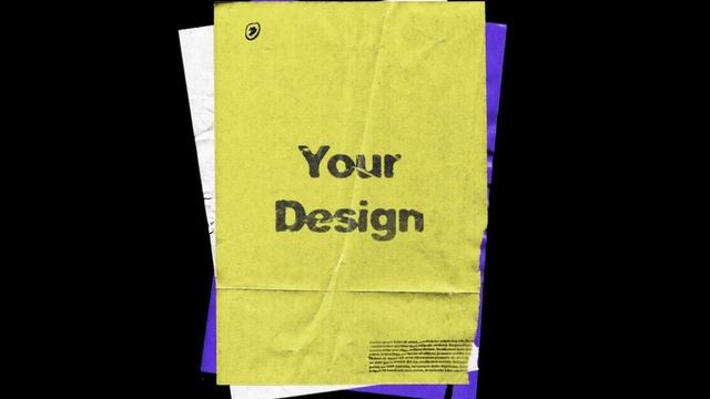 Psd Mockup: Wrinkle Paper Mockup Vintage смотреть онлайн