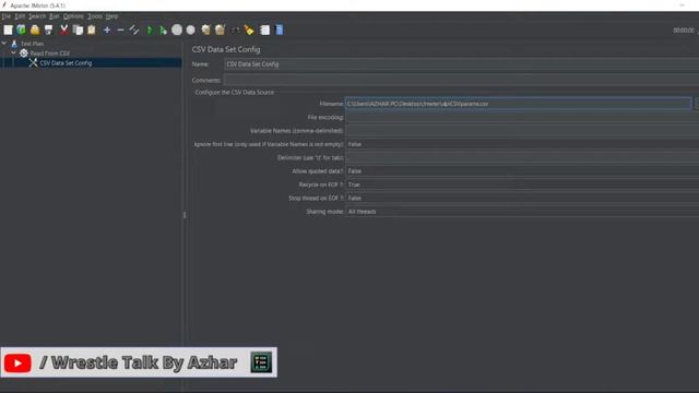 how to read CSV file through JMETER | Parameterization in Jmeter смотреть онлайн