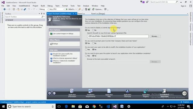 How to deploy Application using Install Shield смотреть онлайн