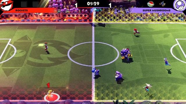 NEW Mario Strikers! - Mario Strikers Battle League Gameplay Walkthrough Part 1 - Cannon Cup! Mario! смотреть онлайн