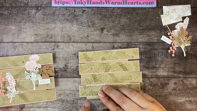🌹 Easy to Make a Tower Fun Fold Card - Stampin’ Up! - Ranunculus Romance - Inky Hands Warm Hearts смотреть онлайн