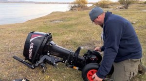 Первая в мире тележка для лодочного мотора с независимым креплением