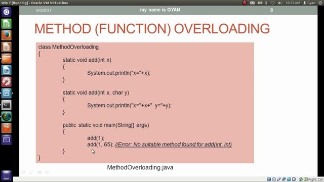Method Signature and Method Overloading in Java смотреть онлайн