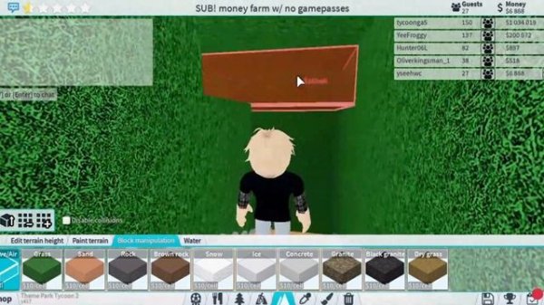 Theme Park Tycoon 2 | Updated Money Farm 2023!