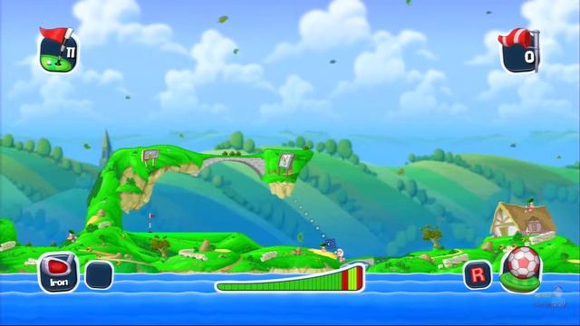 Worms Crazy Golf PS3 Multiplayer Gameplay [Brittannia 10-12] (Team 17) Playstation [2 of 3] смотреть онлайн