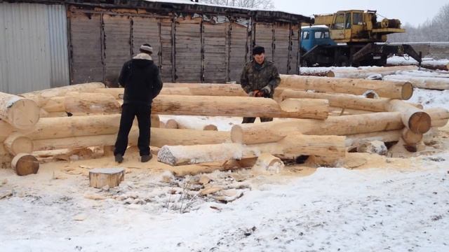 Канадская рубка большие бревна дикий сруб Хаустер смотреть онлайн