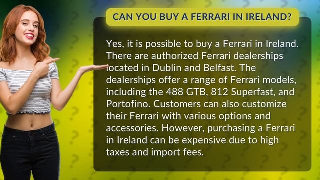 Can you buy a Ferrari in Ireland? смотреть онлайн