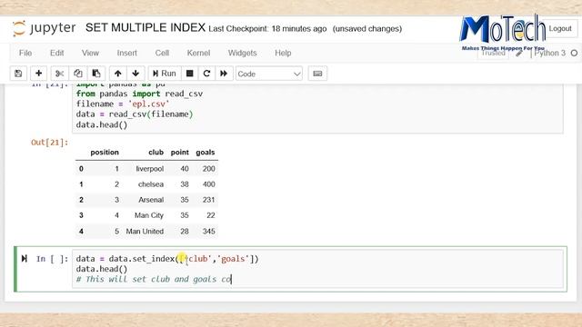 How To Set And Reset Index In DataFrame смотреть онлайн