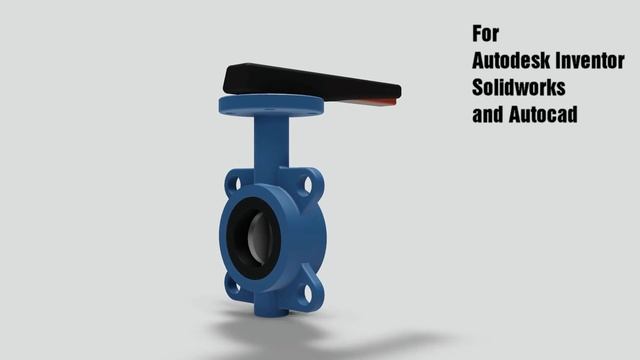 Butterfly valve: Free 3D CAD model for Autodesk Inventor, Solidworks and Autocad смотреть онлайн