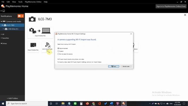 SONY A7iii Settings WiFi Connection to Computer смотреть онлайн