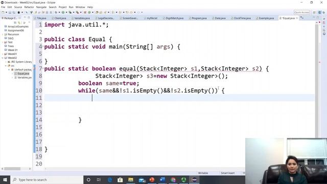 Check if two stacks are equal in java смотреть онлайн