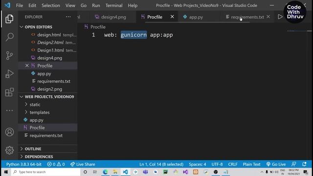 Deploying Our Flask Website To Heroku | Step-By-Step Tutorial| How to upload flask website on Herok смотреть онлайн