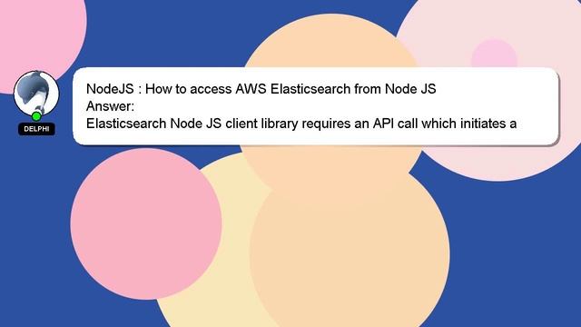 NodeJS : How to access AWS Elasticsearch from Node JS смотреть онлайн