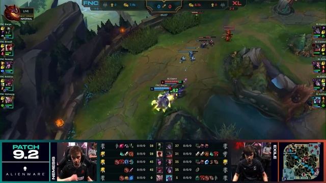 XL vs. FNC | Week 4 LEC 2019 | Чемпионат Европы LCS EU | eXcel против Fnatic смотреть онлайн