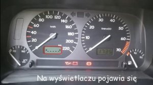 VW GOLF III KASOWANIE INSPEKCJI "IN 02" 1991-1997r reset service light  indicator