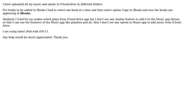 Apple: How to add music to ipad Music-app from iCloud-drive? смотреть онлайн