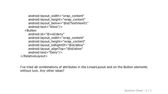 Android : Center two buttons horizontally смотреть онлайн