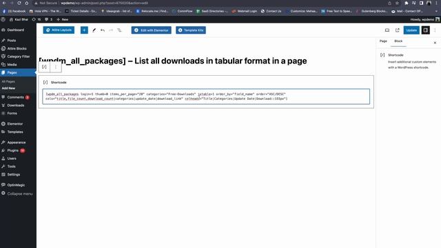 List all downloads in tabular format in a page with Shortcodes | WordPress Download Manager смотреть онлайн