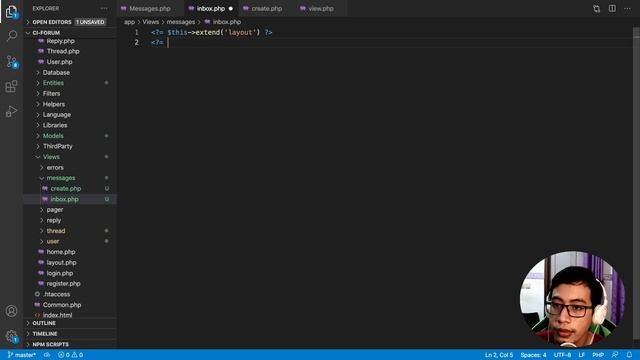 #10 Private Message/Inbox - Tutorial Membuat Forum Codeigniter 4 (CI4) смотреть онлайн
