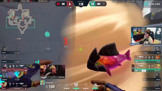 Sean Gares Reacts to Sentinels vs 100 Thieves | Champions Tour 2024: Americas Kickoff смотреть онлайн