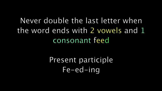Irregular Verb: feed смотреть онлайн