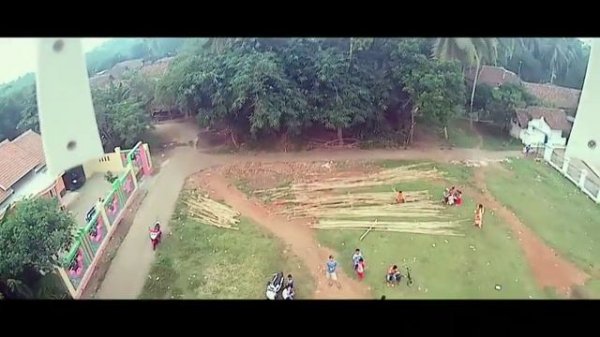 Belajar Drone Syma X8SW + Kogan Action Cam