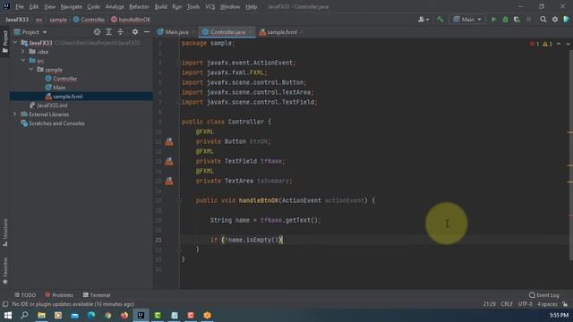 JavaFX 15 Tutorial 33 - Warning Alert Dialog смотреть онлайн