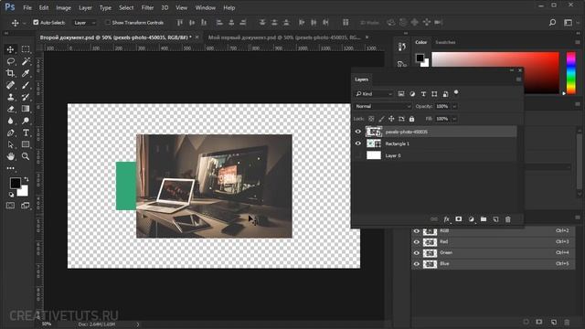 Иерархия слоев. Видеоуроки Photoshop смотреть онлайн
