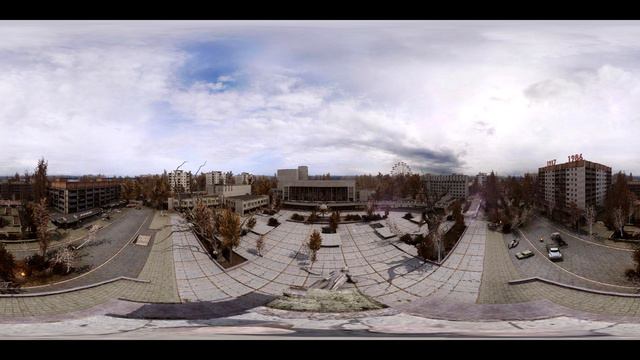 Панорама Припяти: Центральная площадь. смотреть онлайн