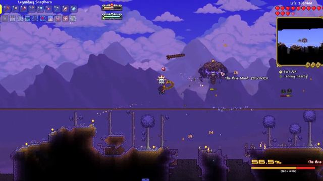 Hive Mind vs. Obsidian Armor (Terraria Calamity Mod) смотреть онлайн