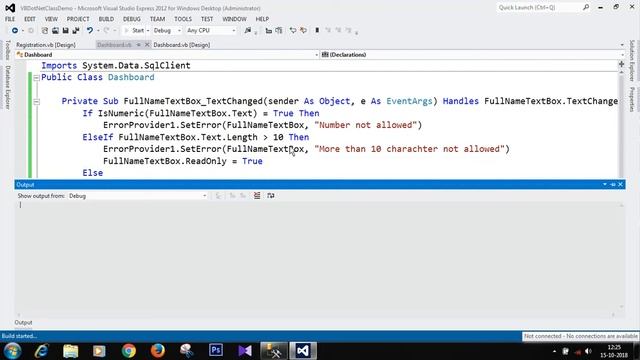 Part-13 VB.Net Error Provider and Placeholder in hindi смотреть онлайн