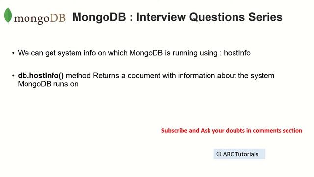 Mongodb Interview Questions - Part #4 | MongoDB Tutorial For Beginners смотреть онлайн