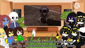 Undertale Murder Drone React Skibidi Toilet 62 - 67! (Part 4) [@DaFuqBoom] Gacha Club