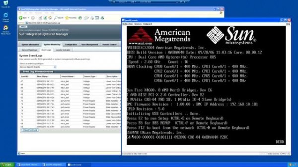 Sun Fire X4600 Server ILOM & BIOS