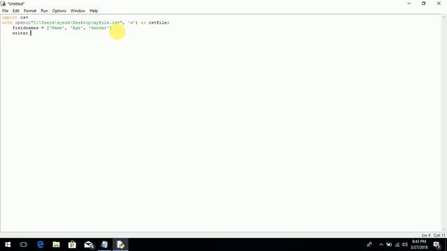 Python Tutorial For Beginners: How To Create CSV File in Python Programming ! смотреть онлайн