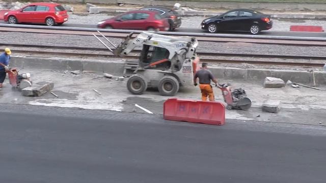 Резка бордюрного камня смотреть онлайн