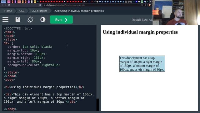 CSS Внешние Отступы смотреть онлайн