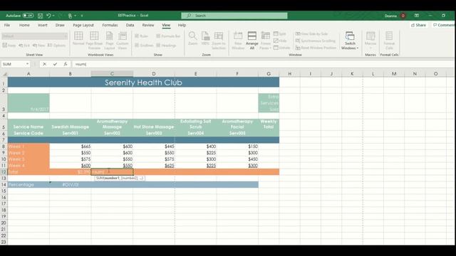 Learning Microsoft Office 2016, Level 1 Pearsons - Excel Lesson 7 Practice смотреть онлайн