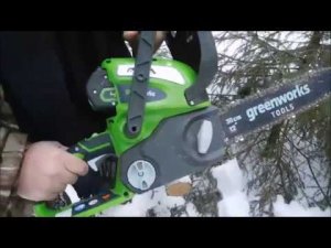 Тест аккумуляторной пилы GREEN WORKS G40CS30  20117UA